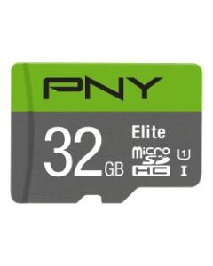 PNY 32GB Elite Class 10 U1 MicroSDHC Flash Memory Card, Pack Of 20