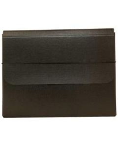 JAM Paper Portfolio Carrying Case With Elastic Band, Black