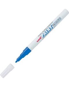 Uni-Ball Oil-Base Fine Line uni Paint Markers - Fine Marker Point - Blue Oil Based Ink - 1 Each