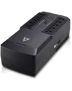 V7 UPS 550VA Desktop US - Desktop - 6 Hour Recharge - 2 Minute Stand-by - 120 V AC Input - 10