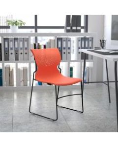 Flash Furniture HERCULES Series Full-Back Stack Chair, Orange