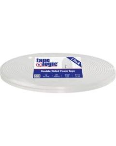 Tape Logic 5600 Double-Sided Foam Tape, 0.5in x 108ft, White, Case Of 2