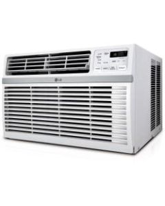 LG Window-Mounted Air Conditioner With Remote Control, 17 3/4inH x 28 1/8inW x 26inD, White