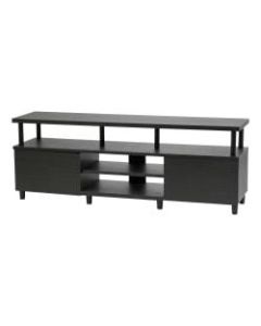 IRIS TV Stand For 70in TVs, 23-1/4inH x 63inW x 15-5/16inD, Black