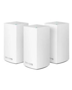 Linksys Velop Intelligent Mesh 2-Port Gigabit Ethernet Wi-Fi Systems, WHW0103, Pack Of 3 Systems