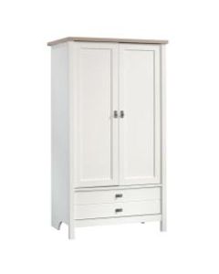 Sauder Cottage Road Storage Armoire, 1 Adjustable And 1 Fixed Shelf, Soft White
