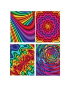 Inkology 2-Pocket Portfolios, 11-3/4in x 9-1/2in, Letter Size, Color Slicks II, Pack Of 24 Portfolios