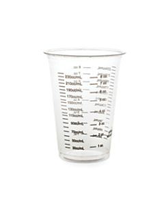 Medline Graduated Disposable Plastic Drinking Cups, 10 Oz, Translucent, 50 Cups Per Bag, Case Of 20 Bags
