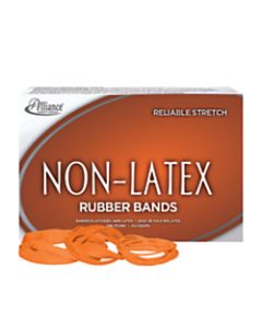 Alliance Non-Latex Rubber Bands, #54 Assorted Sizes, Orange, 1 Lb. Box