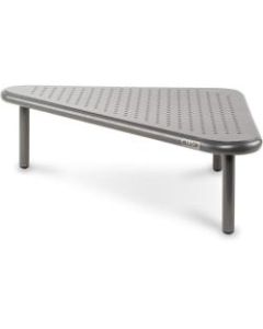 Allsop Metal Art Corner Monitor Stand, Silver (29191) - 40 lb Load Capacity - 20in Width - Powder Coated - Steel - Pewter