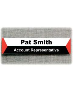 Advantus Panel Wall Sign Holder - 6 / Box - 9in Width x 2in Height - Rectangular Shape - Top Loading, Side-loading - Acrylic - Clear