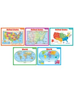 Scholastic Teachers Friend Teaching Maps Bulletin Board Set, Pre-K - Grade 5