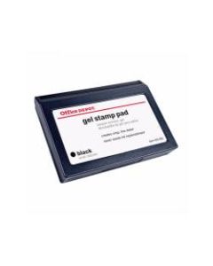 Office Depot Brand Gel Stamp Pad, 3 1/4in x 4 5/8in, Black