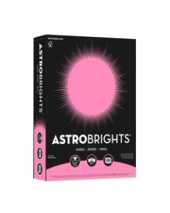 Astrobrights Color Paper, 8.5in x 11in, 24 Lb, Pulsar Pink, 500 Sheets