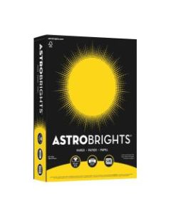 Astrobrights Color Paper, 8.5in x 11in, 24 lb., Solar Yellow, 500 Sheets