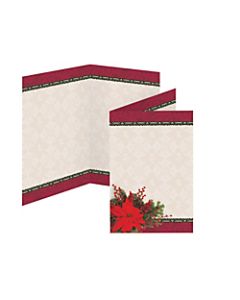 Great Papers! Holiday-Themed Programs, Pretty Poinsettia, 5 1/2in x 8 1/2in, Pack Of 25