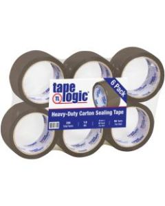 Tape Logic Acrylic Tape, 3in Core, 2in x 55 Yd., Tan, Case Of 6