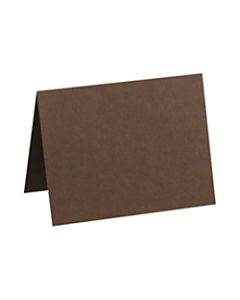 LUX Folded Cards, A7, 5 1/8in x 7in, Chocolate Brown, Pack Of 50