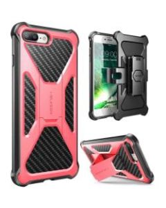 i-Blason Transformer Carrying Case (Holster) Apple iPhone 8 Plus Smartphone - Pink - Impact Resistant Exterior, Shock Absorbing Interior - Polycarbonate - Holster, Belt Clip