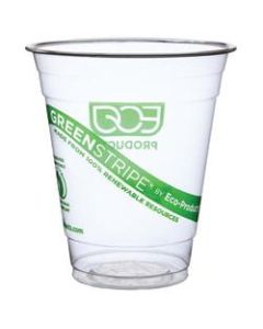 Eco-Products GreenStripe Plastic Cold Cups, 12 Oz., Carton Of 1,000