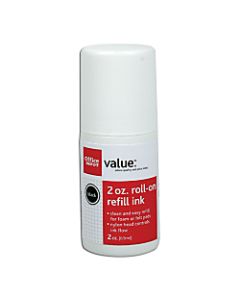Office Depot Brand Roll On Ink, 2 Oz, Red