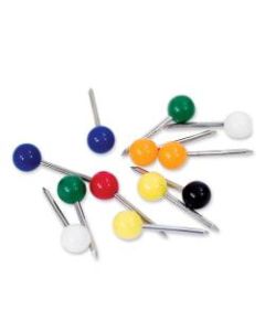 Gem Office Products Spherical Head Map Tacks, Assorted Colors, Box Of 250