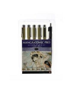 Sakura Manga-Comic Pro Sketching And Inking Set, Black Ink, Pack Of 2