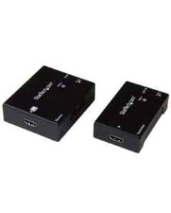 StarTech.com HDMI over CAT5 HDBaseT Extender - Power over Cable - Ultra HD 4K - Extend HDMI up to 330ft over CAT 5 / CAT 6 cable, while using only a single power adapter at either the local or remote end - HDMI Extender Over CAT6 - HDMI over CAT5e