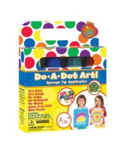 Do-A-Dot Art! Rainbow Washable Sponge Tip Markers, Assorted Colors Pack Of 4