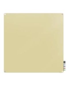 Ghent Harmony Magnetic Glass Unframed Dry-Erase Whiteboard, 48in x 48in, Beige