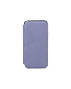 Sena WalletBook - Flip cover for cell phone - genuine leather, thermoplastic polyurethane (TPU) - black, periwinkle - for Apple iPhone 11 Pro Max