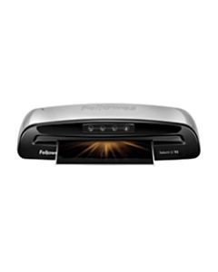 Fellowes Saturn 3i 95 9.5in Laminator With Pouch Starter Kit, 4 1/8inH x 17 2/5inW x 5 1/2inD, Silver/Black