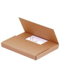 Office Depot Brand Easy Fold Mailers, 12in x 11 1/2in x 3in, Kraft, Pack Of 50