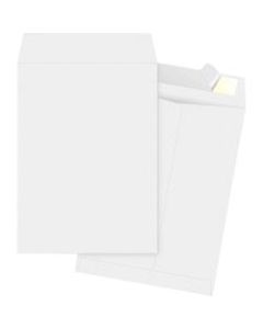 Business Source Tyvek Open-end Envelopes - Document - 10in Width x 15in Length - Peel & Seal - Tyvek - 100 / Box - White