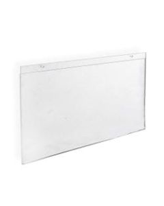 Azar Displays Wall-Mount U-Frame Acrylic Sign Holders, 11in x 17in, Clear, Pack Of 10