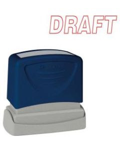 Sparco DRAFT Red Title Stamp - Message Stamp - "DRAFT" - 1.75in Impression Width x 0.62in Impression Length - Red - 1 Each