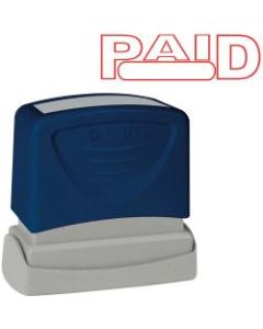 Sparco PAID Red Title Stamp - Message Stamp - "PAID" - 1.75in Impression Width x 0.62in Impression Length - Red - 1 Each