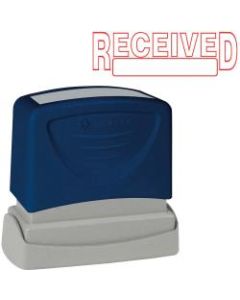 Sparco RECEIVED Red Title Stamp - Message Stamp - "RECEIVED" - 1.75in Impression Width x 0.62in Impression Length - Red - 1 Each