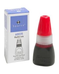 Sparco Stamp Refill Inks - 1 Each - Red Ink - 0.34 fl oz