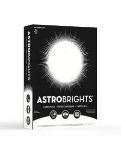 Astrobrights Cardstock, 8.5in x 11in, 65 Lb., Stardust White, 250 Sheets