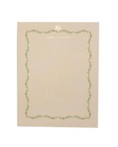 Gartner Studios Foil Stationery Sheets, 8 1/2in x 11in, Holly Border, Pack Of 40 Sheets