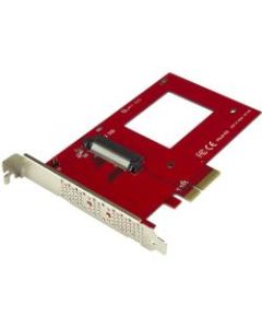 StarTech.com U.2 to PCIe Adapter for 2.5in U.2 NVMe SSD - SFF-8639 PCIe Adapter - x4 PCI Express 3.0 - NVMe PCIe Adapter - U.2 PCIe Card