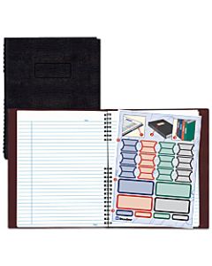 Blueline NotePro 50% Recycled Notebook, 8 1/2in x 11in, College Ruled, 100 Sheets, Lizard-Like Red