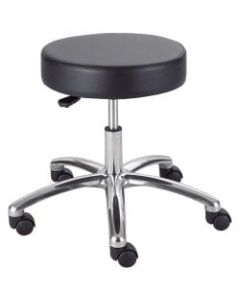 Safco Pneumatic-Lift Lab Stool Without Back, Black/Chrome