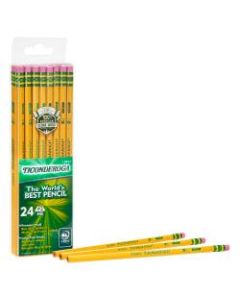 Ticonderoga Pencils, #2 Lead, Medium Soft, Pack of 24