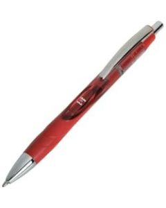 SKILCRAFT Vista Gel Ink Pen - Bold Pen Point - Retractable - Red Gel-based Ink - Red Barrel - 12 / Dozen