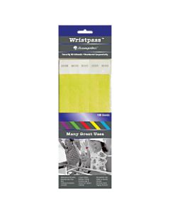 Baumgartens Wrist Passes, Yellow, Pack Of 100