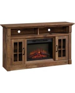 Sauder Select Media Center Fireplace For 65in TVs, Vintage Oak