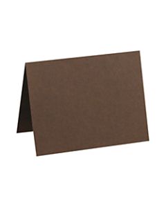 LUX Folded Cards, A6, 4 5/8in x 6 1/4in, Chocolate Brown, Pack Of 50