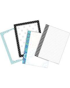 Barker Creek Paper Set, 8 1/2in x 11in, Chevron & Dots, Pack Of 200 Sheets